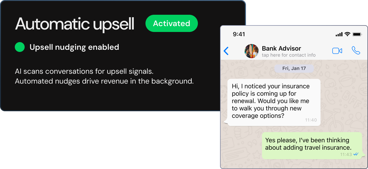 Revenue signals in the dashboard